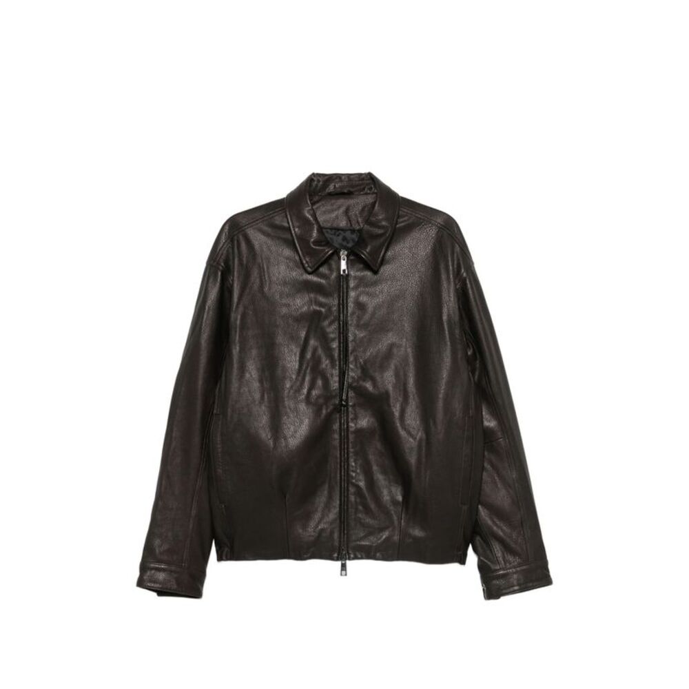 Giorgio Brato Brown Jackets - Leather Jackets Men